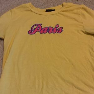 Yellow Forever 21 crop top!